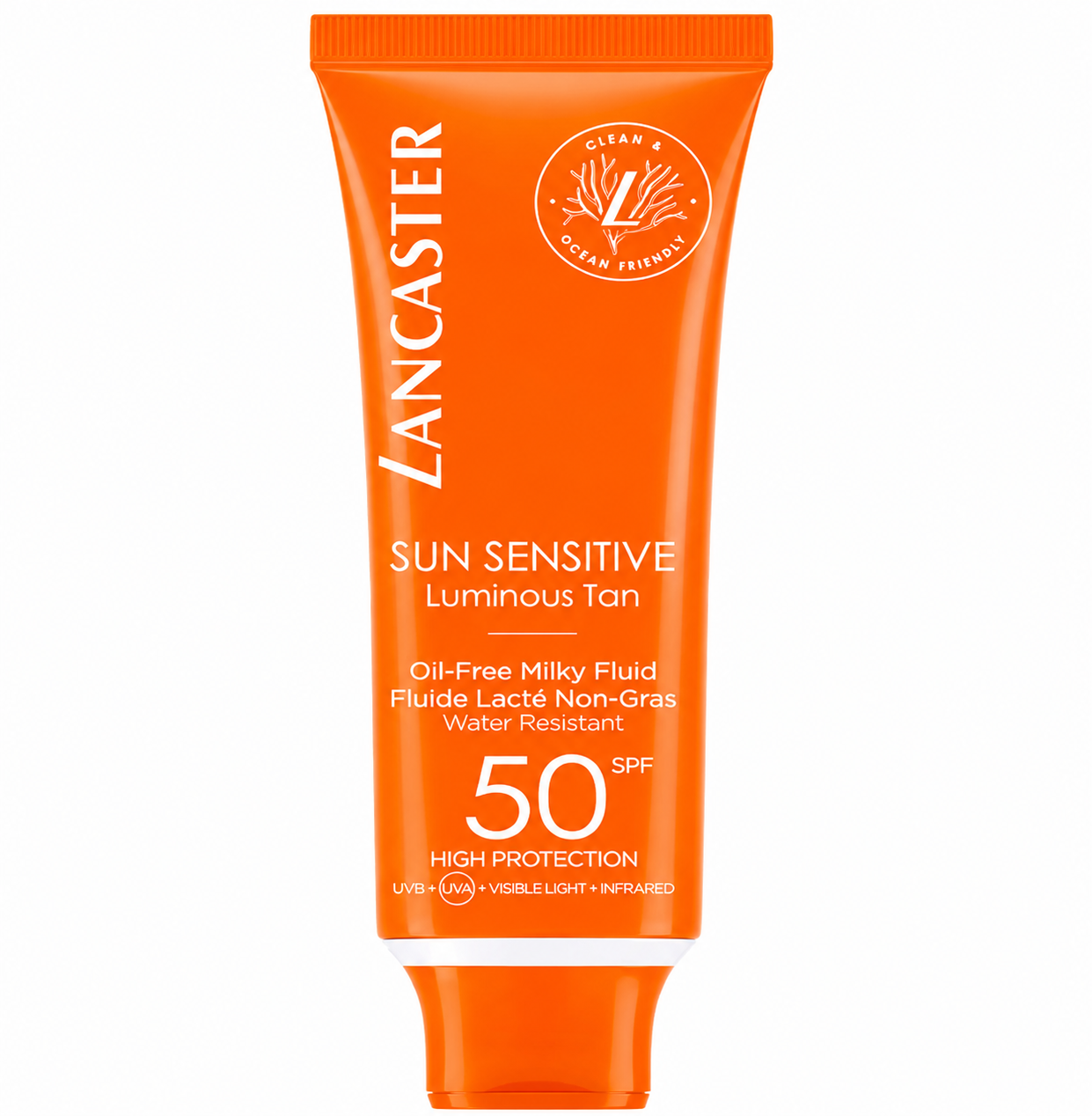 Lancaster Sun Sensitive Luminous Tan Olievrije Melkachtige Vloeibare Zonnebrandcrème SPF50 50ml