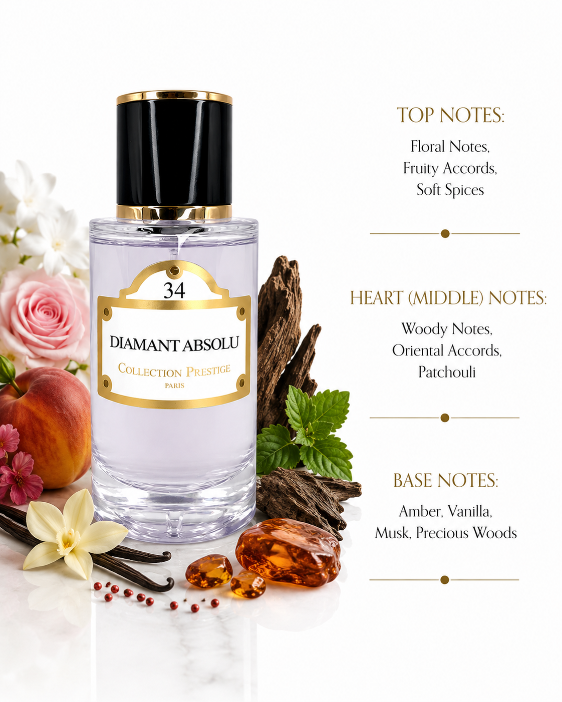 Collection Prestige Diamant Absolu No.34 50ml EDP - Unisexe