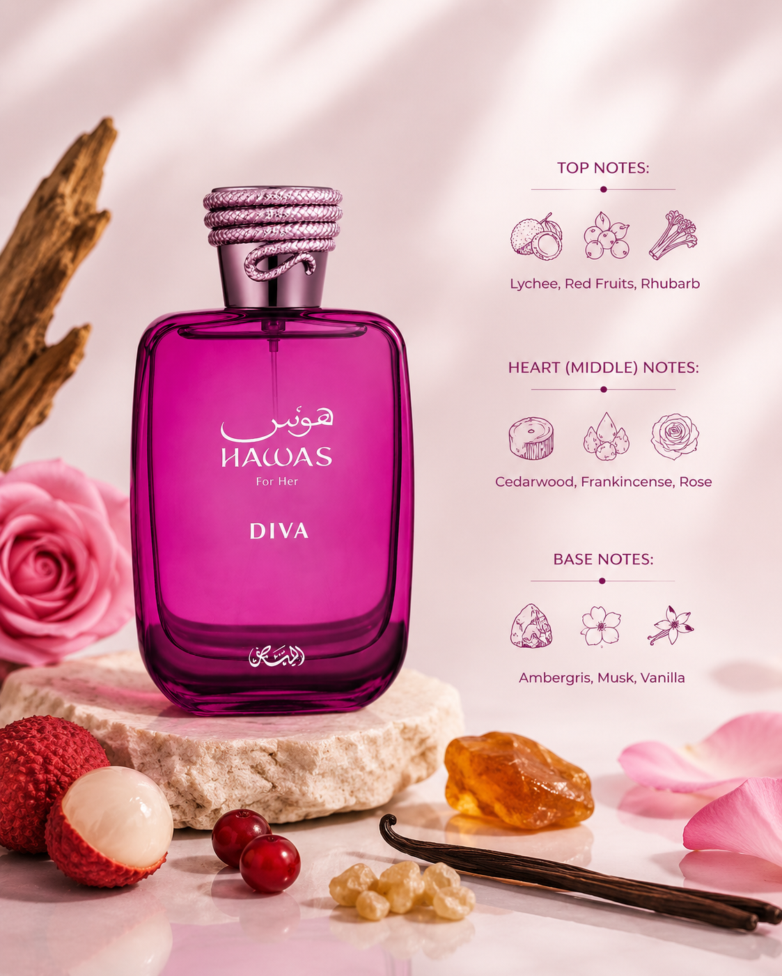 Rasasi Hawas Diva voor Dames 100 ml EDP