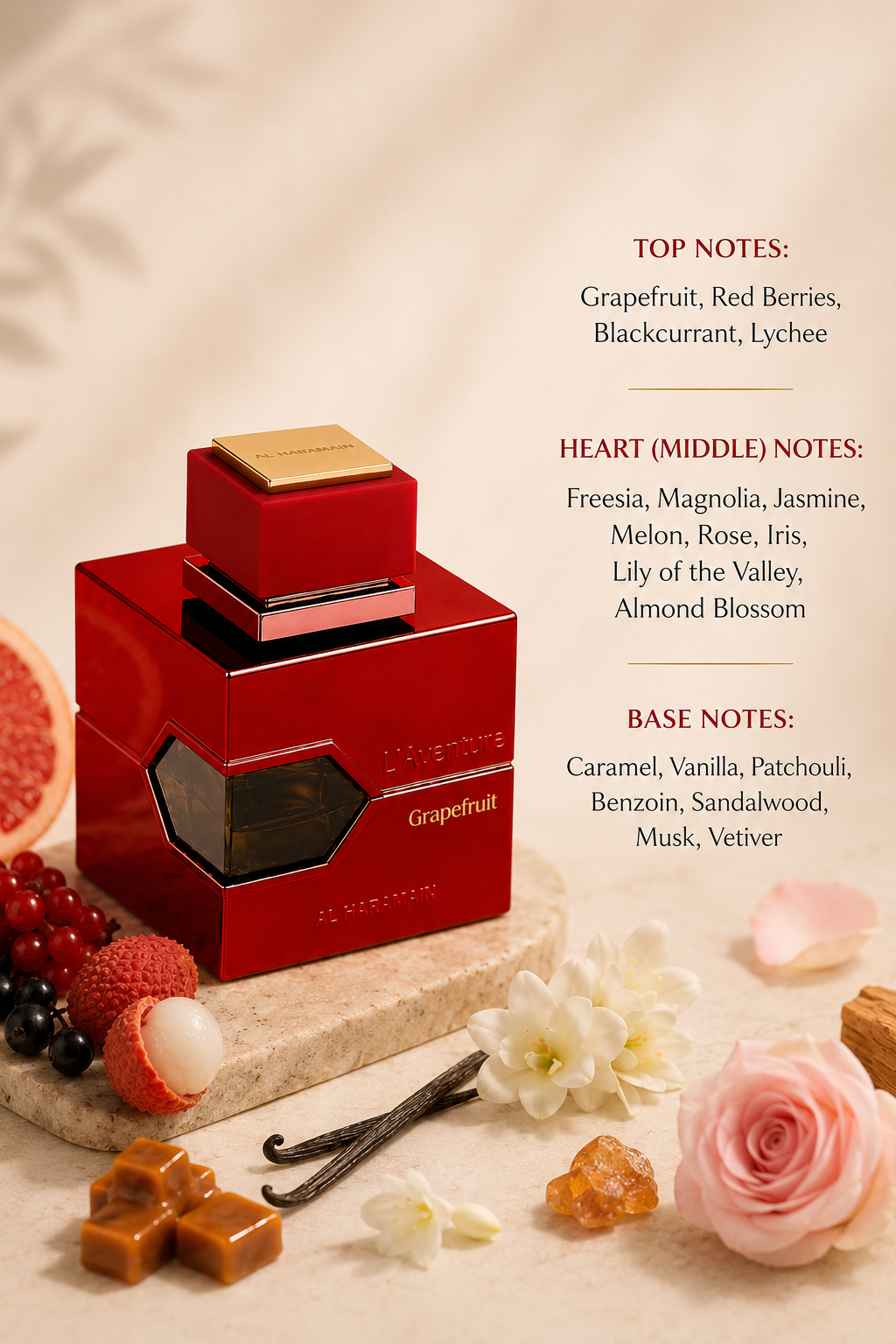 Al Haramain L’Aventure Grapefruit 100ml EDP - Unisexe