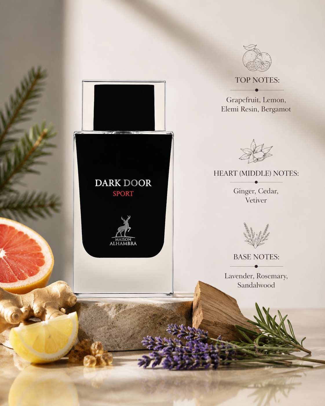 Maison Alhambra Dark Door Sport 100ml EDP - Men