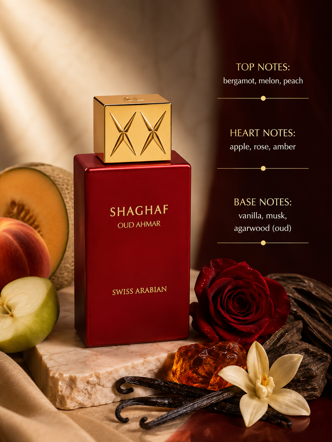 Zwitserse Arabische Shaghaf Oud Ahmar 75ml EDP